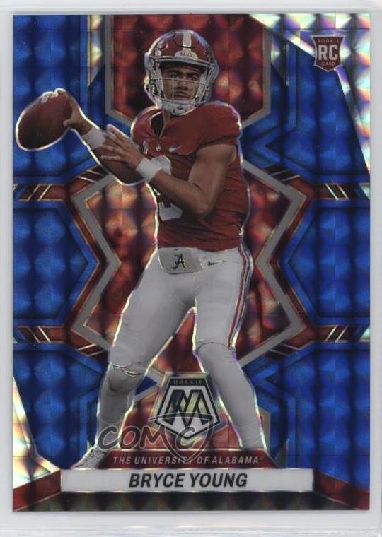 2023 Panini Mosaic Draft Picks Blue Prizm /75 Bryce Young #1 Rookie RC 07lk