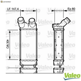 LADELUFTKÜHLER 818866 FÜR PEUGEOT PARTNER/Box/Body/MPV/TEPEE/Platform/Chassis