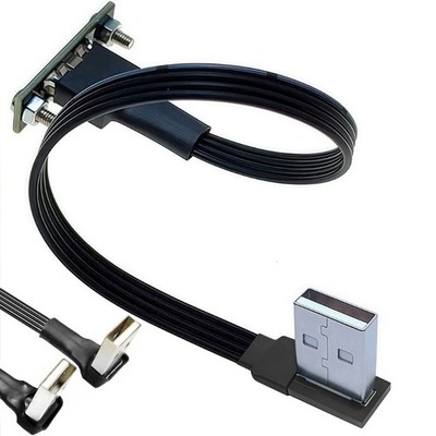 USB 2.0 Extension Cable With Panel Mount For Computer Printer Camera And More