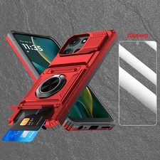 For Motorola Moto G 5G 2025/2024 Case Cover/Screen Protector W Slide Camera Lens