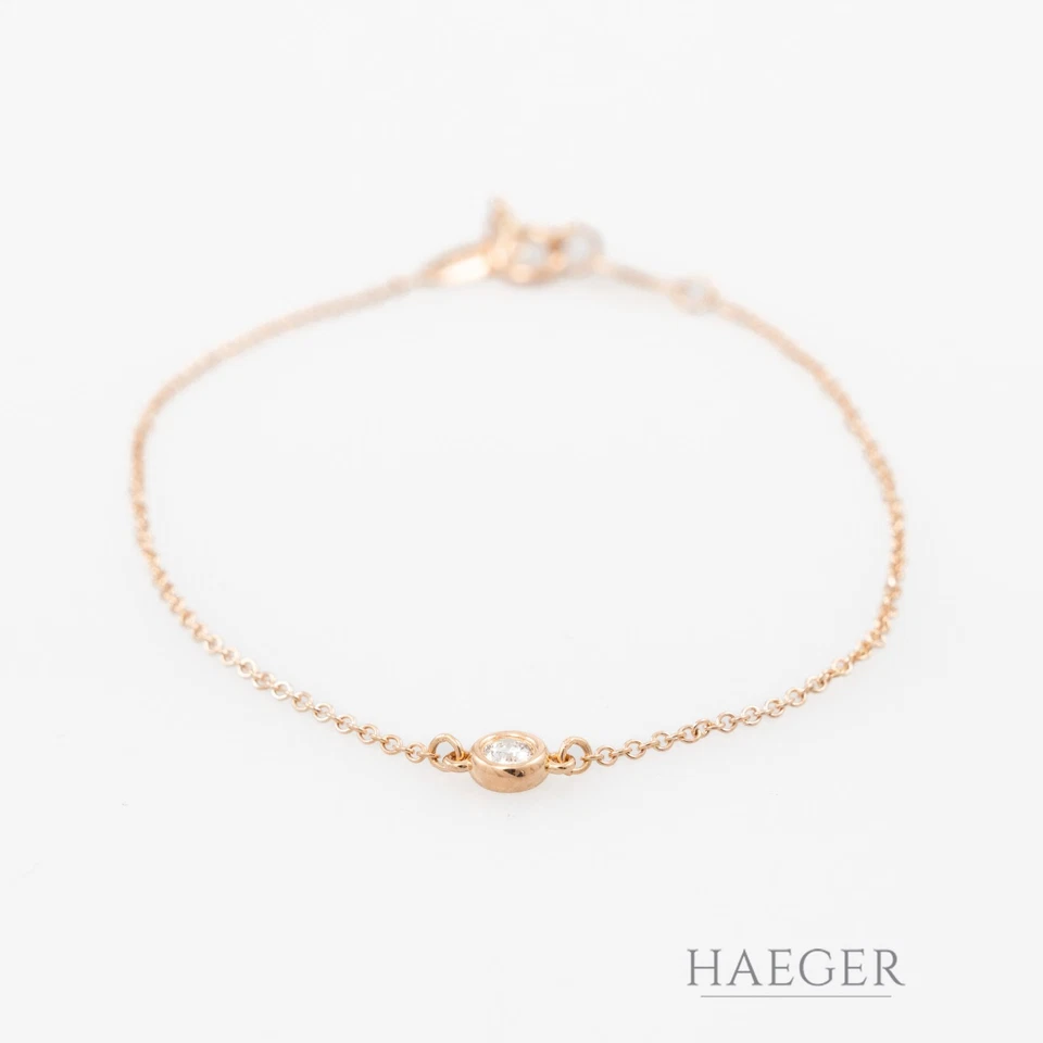 Tiffany & Co. „Elsa Peretti“ Solitaire-Armband | 17,5 cm | 750/- Gelbgold - Bild 1 von 1