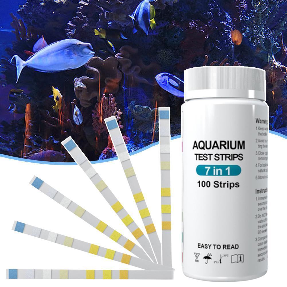 New 7in1 PH Test Fish Tank Water Tropical Aquarium Sales Pond Strips