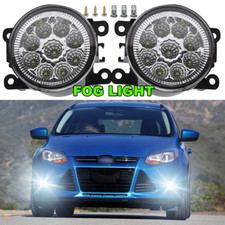 Fits For 08-14 Ford Focus Pair Factory Bumper Replacement Fog Lights Clear Lens