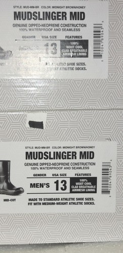 DRYSHOD MUDSLINGER MID BOOTS MUD-MM-BR, Gr. 13, braun/honig, Neopren Gummistiefel - Bild 7 von 7