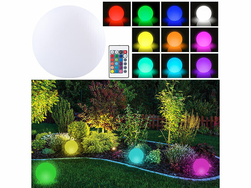 Boule lumineuse sans fil pour éclairer un coin sombre du jardin sans prise