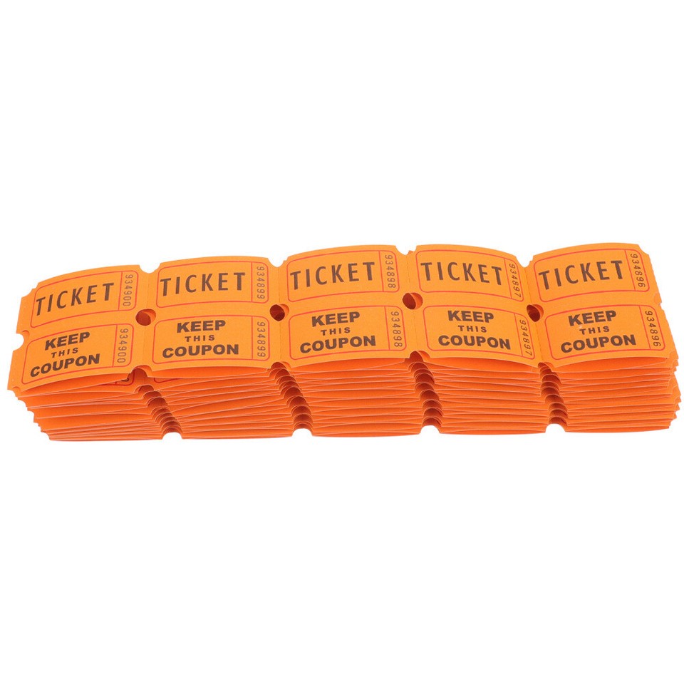 100pcs Raffle Tickets Universal Ticket Labels Universal Ticket Events
