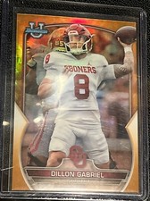 Dillon Gabriel /25 Orange Refractor 2022 Bowman U. With 3 2022 Bowman Invicta