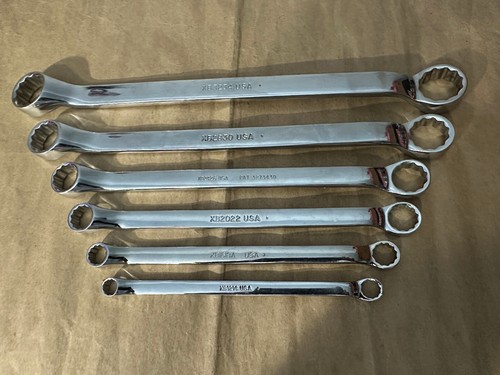 SNAP-ON TOOLS 6 PC SAE 12 POINT OFFSET BOX WRENCH SET 3/8" TO 1-1/16" USA LOT-5 - Picture 7 of 10