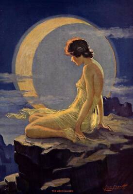 The Moon Maiden : Leon Lippert : 1932 : Archival Quality Art Print