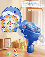 Whale-Themed Sticky Ball Shooter Blaster Toy Fun Toy Gun Game for Kids