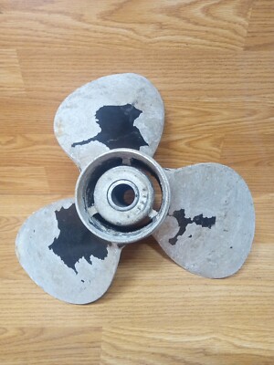 OEM Michigan 14 x 13 Aluminum Outboard Propeller # 031055 Mercury Prop 6.5''