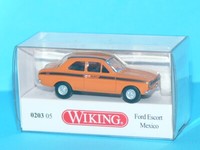 "Wiking - Ford Escort \"Mexico\" - Orange - 1/87 H0 - 020305 - Neu&Ovp -"