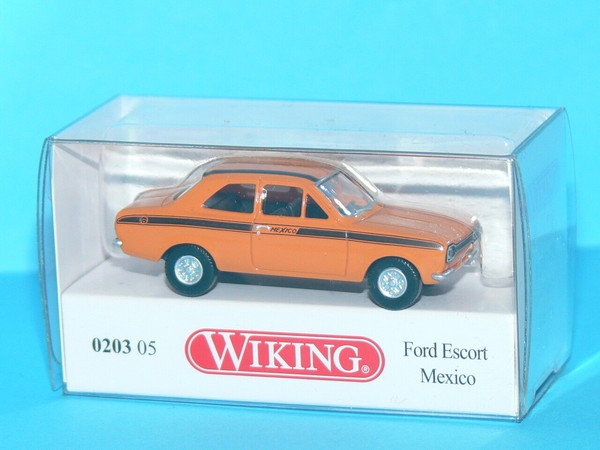 "Wiking - Ford Escort \"Mexico\" - Orange - 1/87 H0 - 020305 - Neu&Ovp -"-image