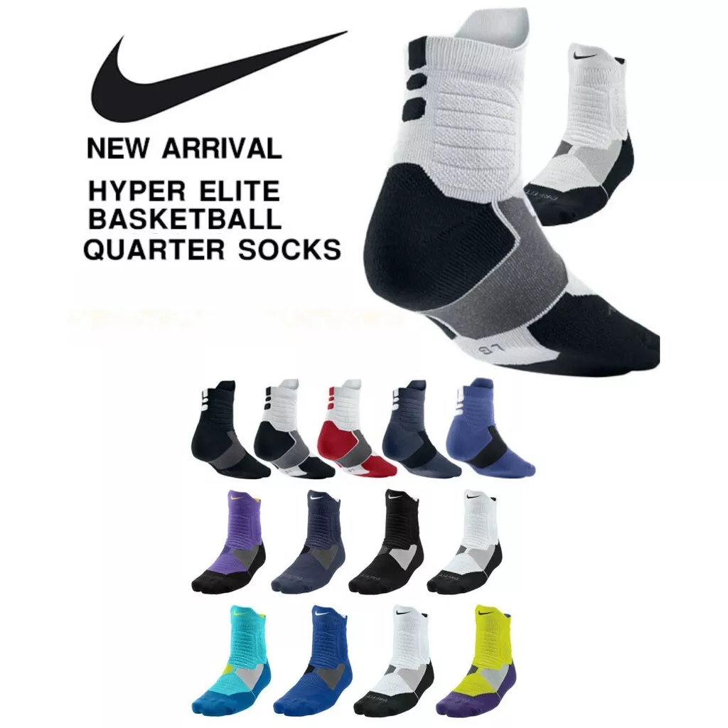 Dry Hyper Elite Cushioned Crew Basketball Socks Unisex | eBay