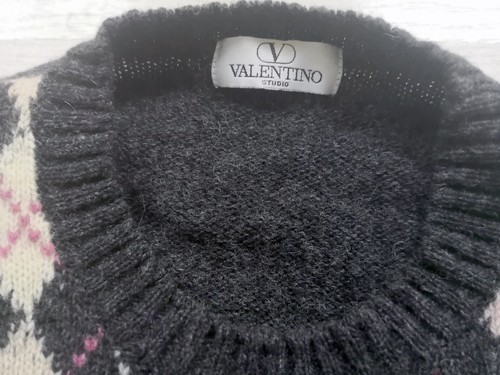 Maglione lana vergine 100 Valentino L taglia in al RrBxRq