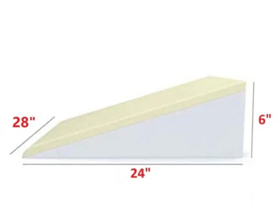 PARAGON XL Bed Wedge Pillow Acid Reflux MEMORY Foam Pillow 11 Degree 28 x 24 x 6 Inch