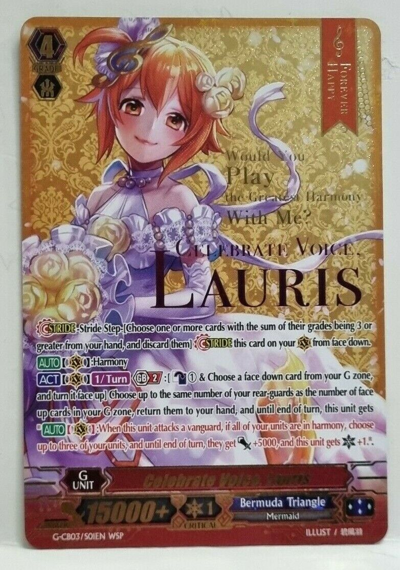 Cardfight Vanguard Celebrate Voice, Lauris G-CB03/S01EN WSP Cardfight Vanguard Celebrate Voice, Lauris G-CB03/S01EN WSP