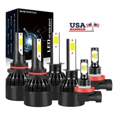 For Nissan Altima 2005 2006 6pcs Led Headlight Highlow Beam Fog Light Bulbs Kit For Nissan Altima 2005 2006 6pcs Led Headlight Highlow Beam Fog Light Bulbs Kit