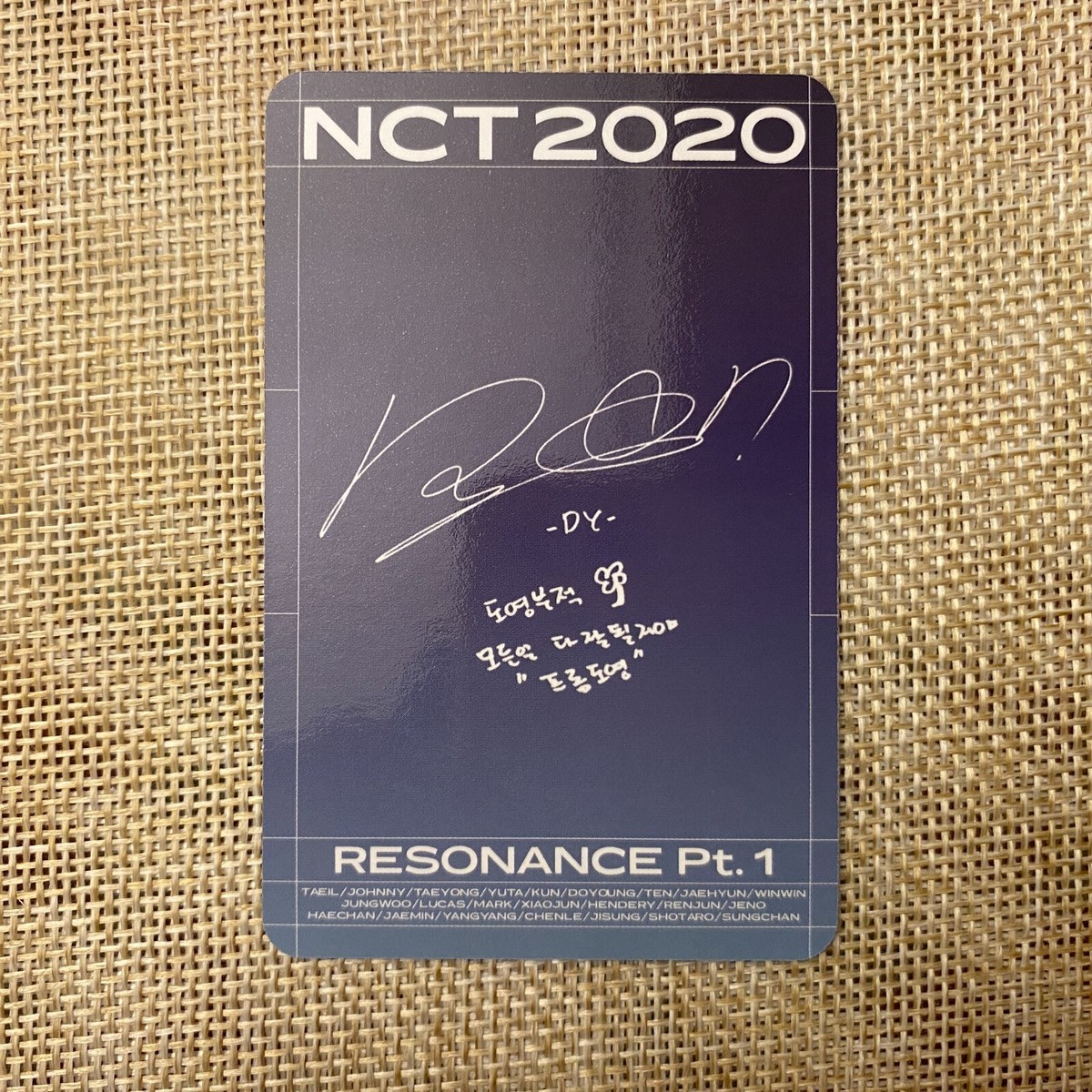 NCT 2020 DOYOUNG [Kihno Resonance Pt.1 Past] Official Photocard