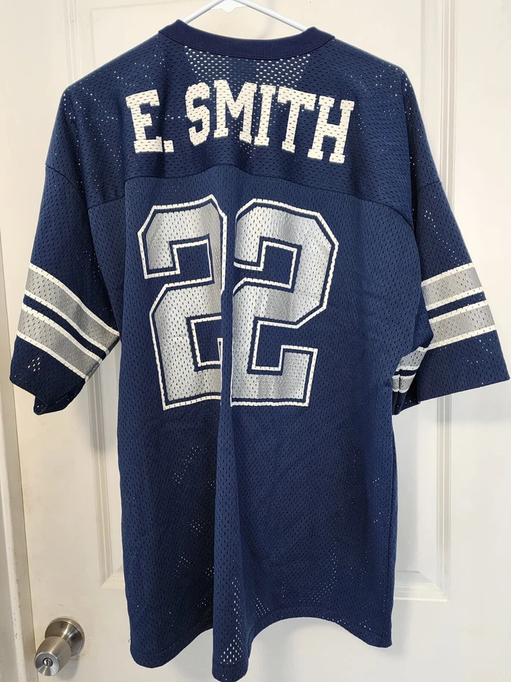 Jersey XL Dallas Cowboys #22 Emmitt Smith Logo 7 Seven vintage Foto 2 de 4