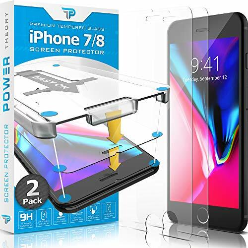 Power Theory Vetro Temperato iPhone 8 & iPhone 7 [2 Pezzi] - (s5e)