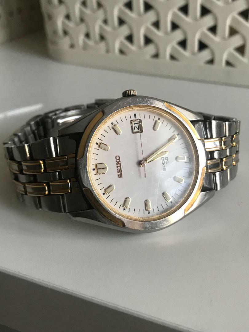 Seiko Sports 50 Quartz 7N42-9049 Watch , New Battery | eBay