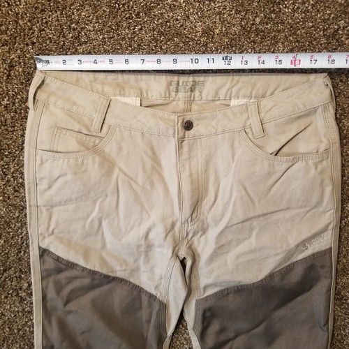 Guide Gear Men's Upland Brush Hunting Pants Khaki Beige - Mens 32x32 (36x32) - Picture 6 of 16