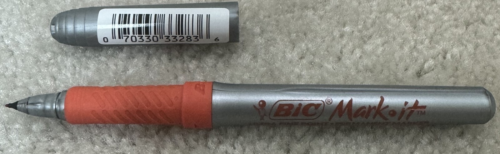 One Dozen BIC Mark-It Sunset Orange Ultra Fine Point Permanent Color Markers