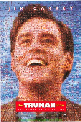 THE TRUMAN SHOW MOVIE POSTER Original 27x40 Advance Style One Sheet JIM CARREY
