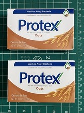 2 Protex Cleansing Bars Soap Oats scent 3.7 OZ 104.8g AROMA DE AVENA