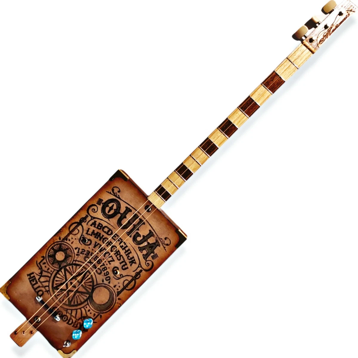 Red Biddy OneString Cigar Box Guitar/Diddley Bow Gitty