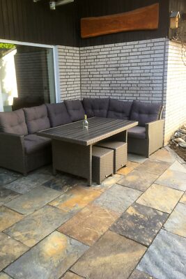 Muster Buntschiefer Rusty Terrassenplatten Schieferplatten für Außen