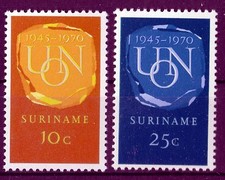 Surinam 579-80, 25 Ans De L'ONU
