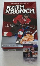Duncan Keith Chicago Blackhawks signed Keith Krunch Unopened Cereal Box JSA