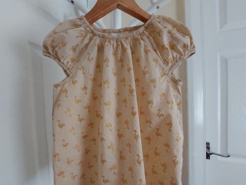 Dress “ H&M” With Sequins Beige Colour Age: Eur 80 cm,US 9-12 Months - Picture 3 of 12