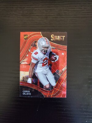 Chris Olave - 2022 Panini Select Draft Picks Field Level Red Lazer RC #105