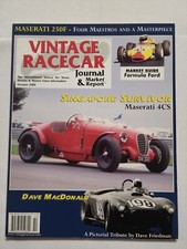 2000 October VINTAGE RACECAR JOURNAL Singapore Survivor Maserati 4CS (CP84)