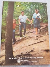 1965 Bell System AT&T Long Distance Vtg Print Ad Family On Vacation