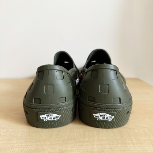 Vans Slip-On TRK Hoja de Uva Verde Ejército Tenis Trek Zapatos sin Cordones Agua Talla 13 - Imagen 11 de 15