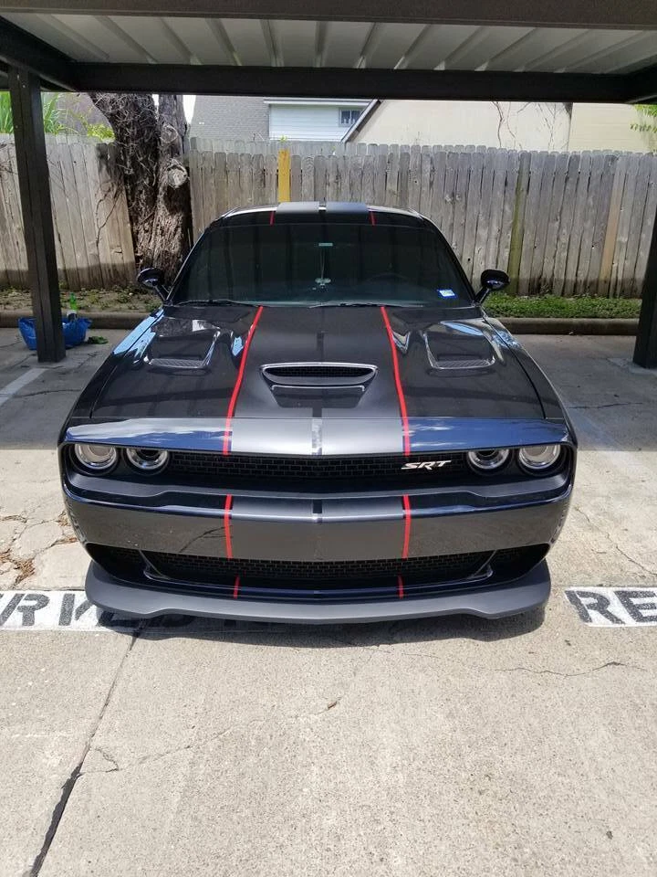 2 colores 10" Twin Rally Rayas Rayas Gráficos APTO Todo YR Dodge Chellenger Foto 2 de 4