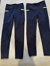 Dover riding pants for kids - navy blue two pair - large - 8 to 9 years old