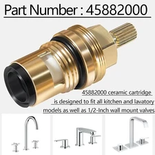 45882000 Hot Cartridge Replacement for Grohe Ceramic cartridge - 1/2" - 1/4 Turn