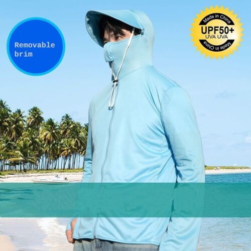 Summer Cool Fishing Jersey Long Sleeve Breathable Ice Silk Shirt Running Shirt - Picture 10 of 13