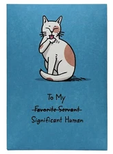 Birthday Card From The Cat ~ Funny Hallmark Heartline Greeting Card NEW