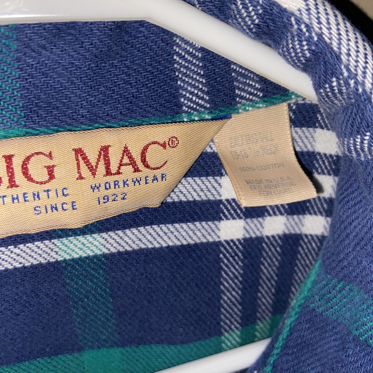Vintage Big Mac JC Penneys Cotton Heavy Flannel 2XLT Big Vintage Big Mac JC Penneys Cotton Heavy Flannel 2XLT Big