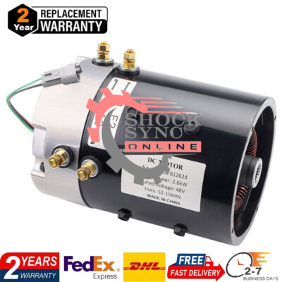 For 624105 Golf Cart Motor DL9-4006 TXT T48 48V Freedom Express S4 NIDEC 612624