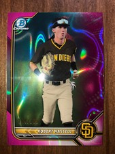 ROBERT HASSELL 2022 Bowman Chrome Prospect FUCHSIA LAVA REFRACTOR #194/199