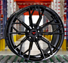Ferrada Fr11 Obsidian Black Wheels Rim For Mustang Base Dark Horse Gt 20x10 11