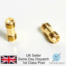 1x SMA Female Socket to Socket Coupler Joiner Adapter Connector Aerial Coax wifi