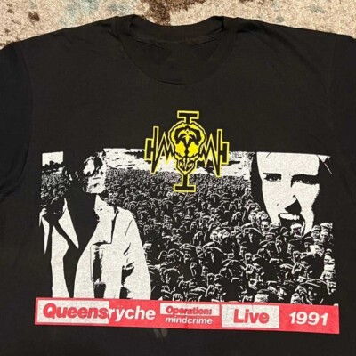 Queensryche Operation Mindcrime Cotton Black Unisex S-4XL T-Shirt MO242